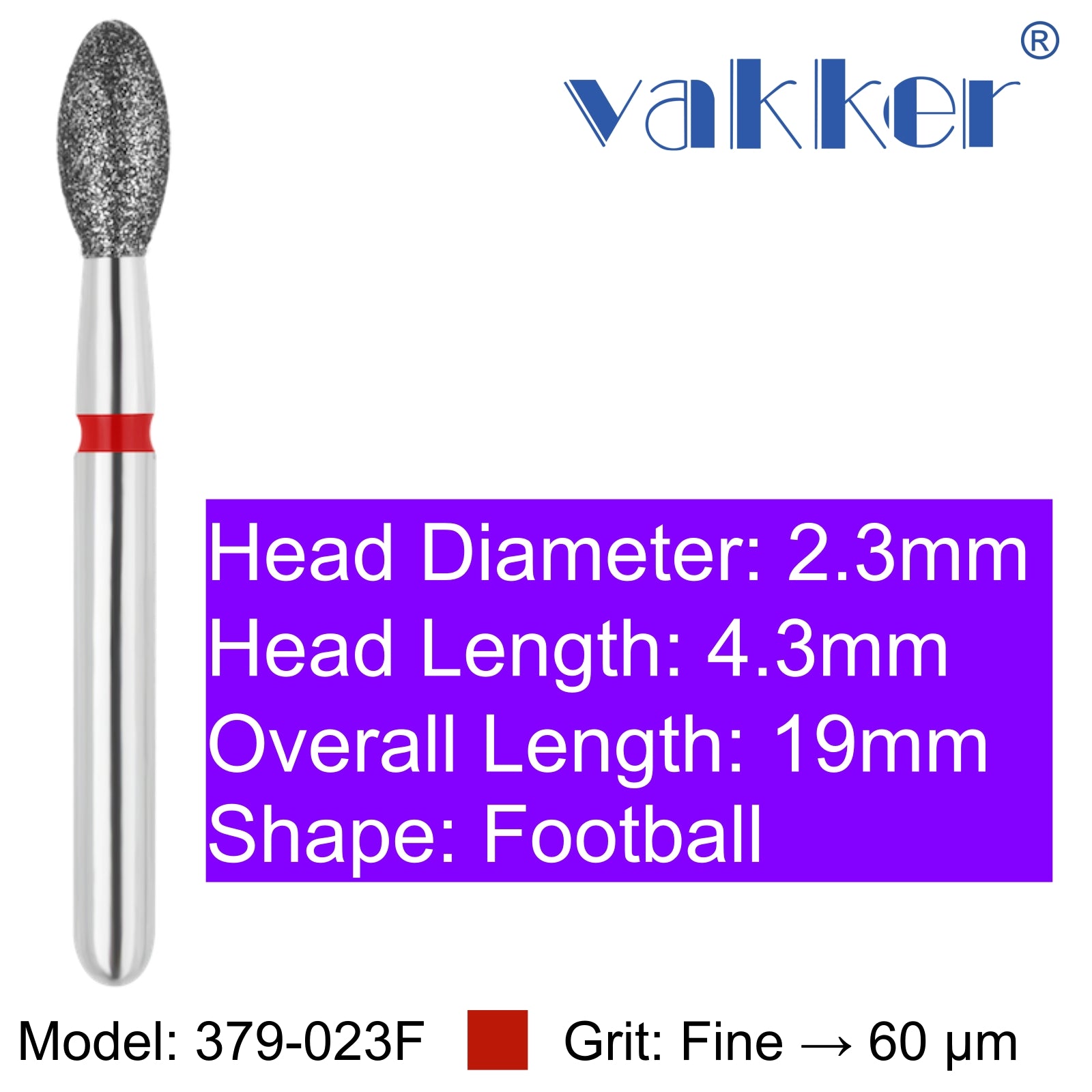 Vakker® Diamond Burs Demo Burs 1/pk