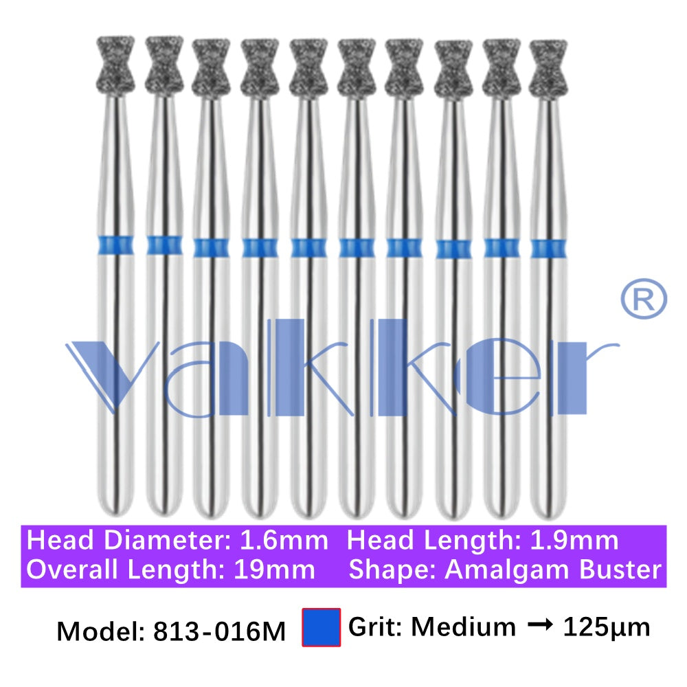 Vakker® Diamond Burs Double Inverted Cone Diamonds 10/pk