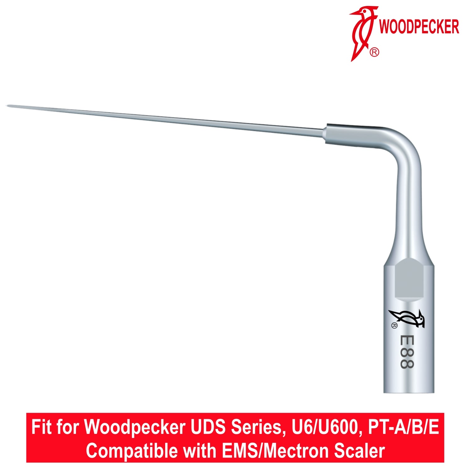 Woodpecker Ultrasonic Scaler Tips E88 1pc/pk Fit for EMS & Mectron scalers