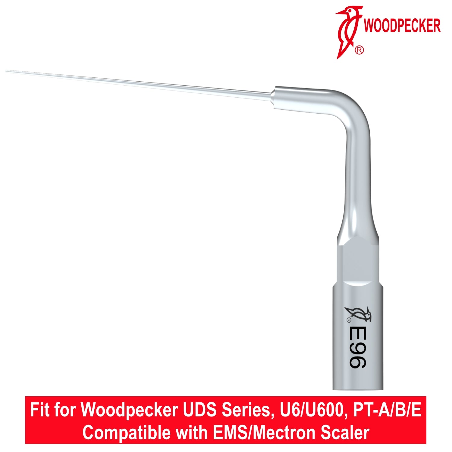 Woodpecker Ultrasonic Scaler Tips E96 1pc/pk Fit for EMS & Mectron scalers