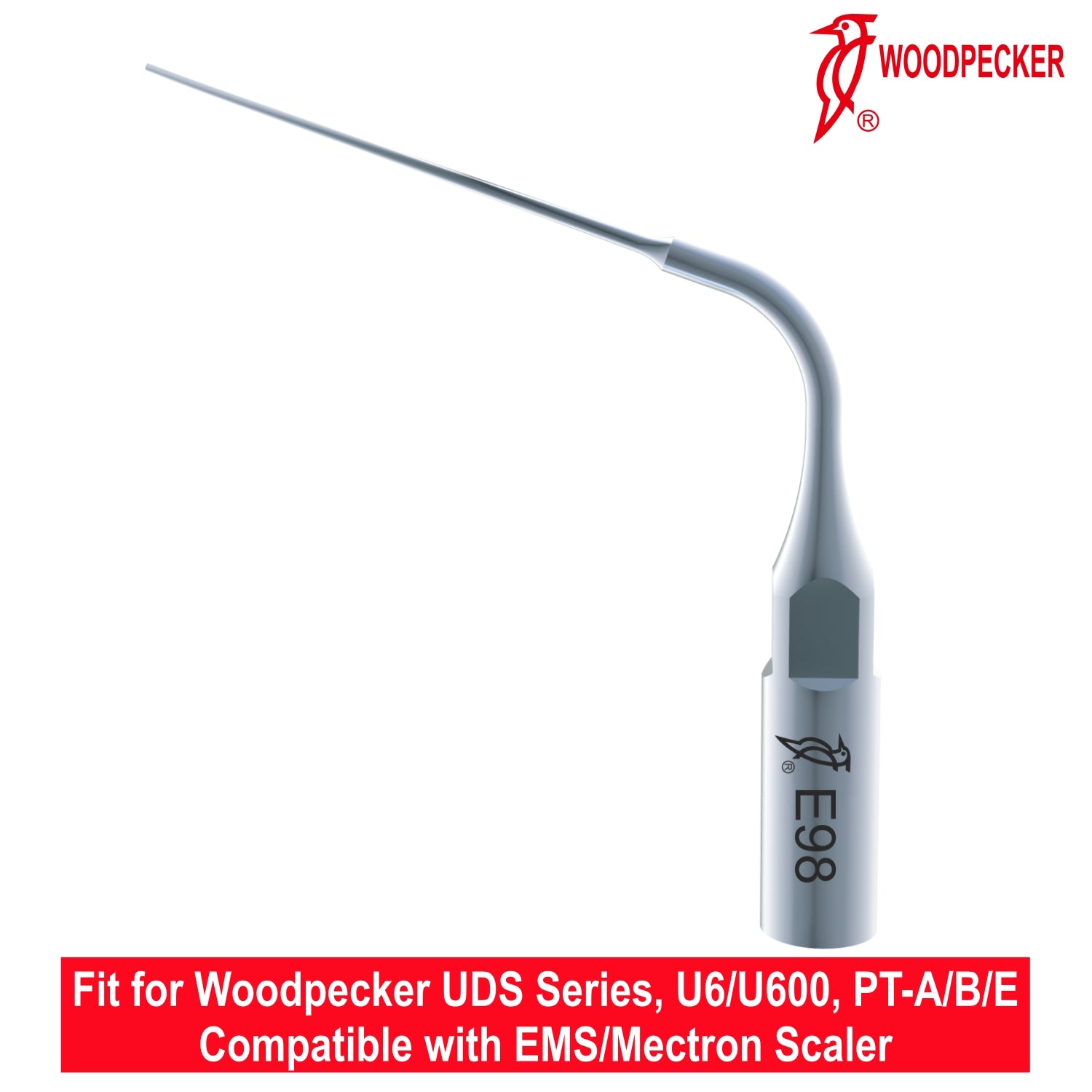 Woodpecker Ultrasonic Scaler Tips E98 1pc/pk Fit for EMS & Mectron scalers