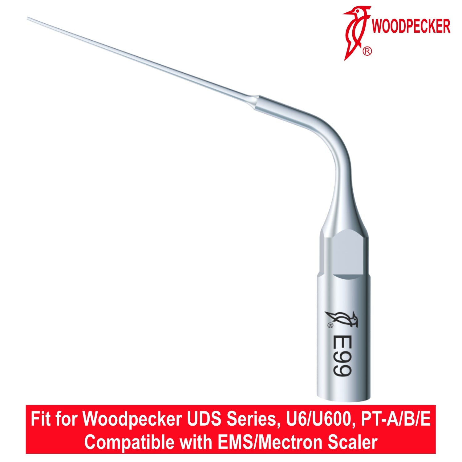 Woodpecker Ultrasonic Scaler Tips E99 1pc/pk Fit for EMS & Mectron scalers
