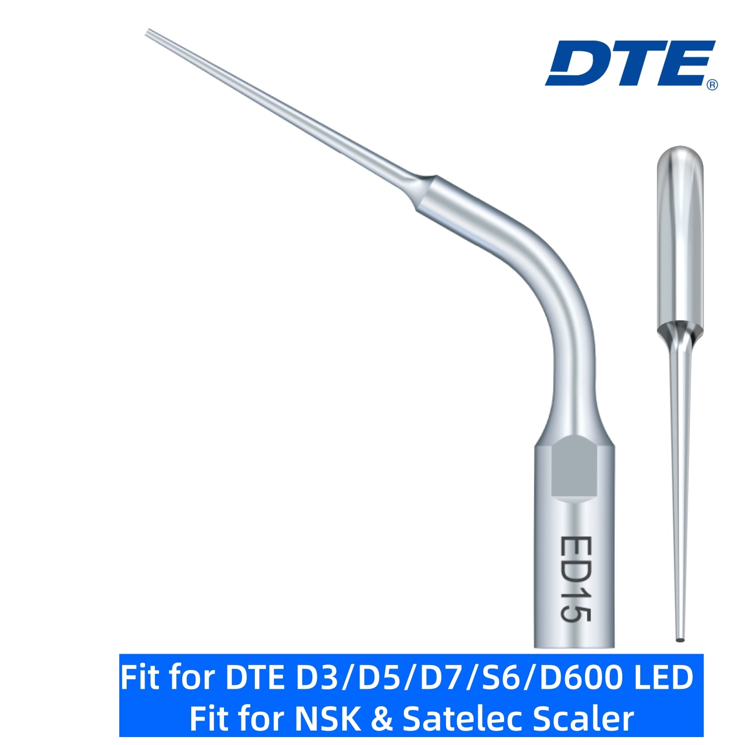 DTE Dental Ultrasonic Scaler Tips ED15 1pc/pk Fit for NSK & Satelec Scaler