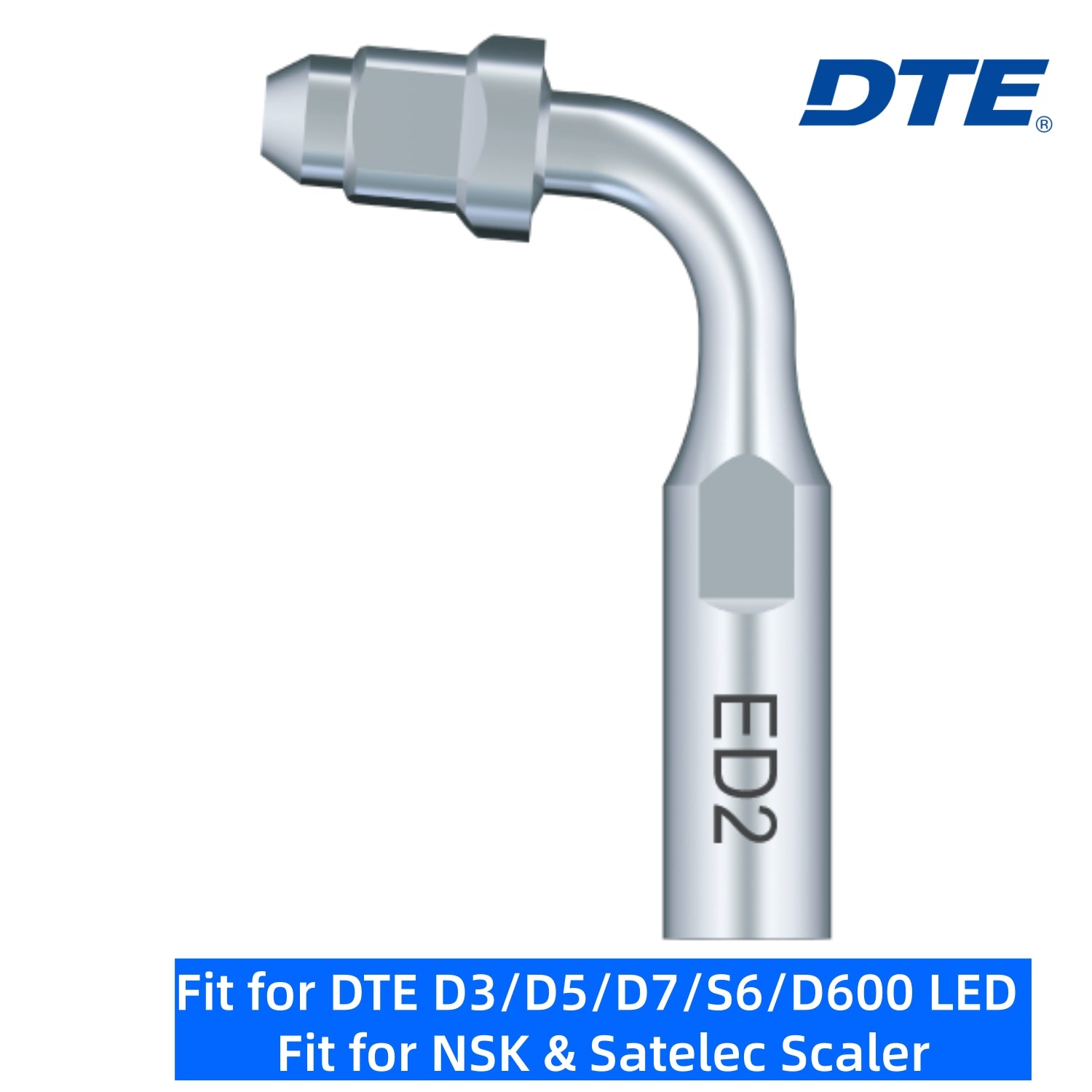 DTE Dental Ultrasonic Scaler Tips ED2 1pc/pk Fit for NSK & Satelec Scaler