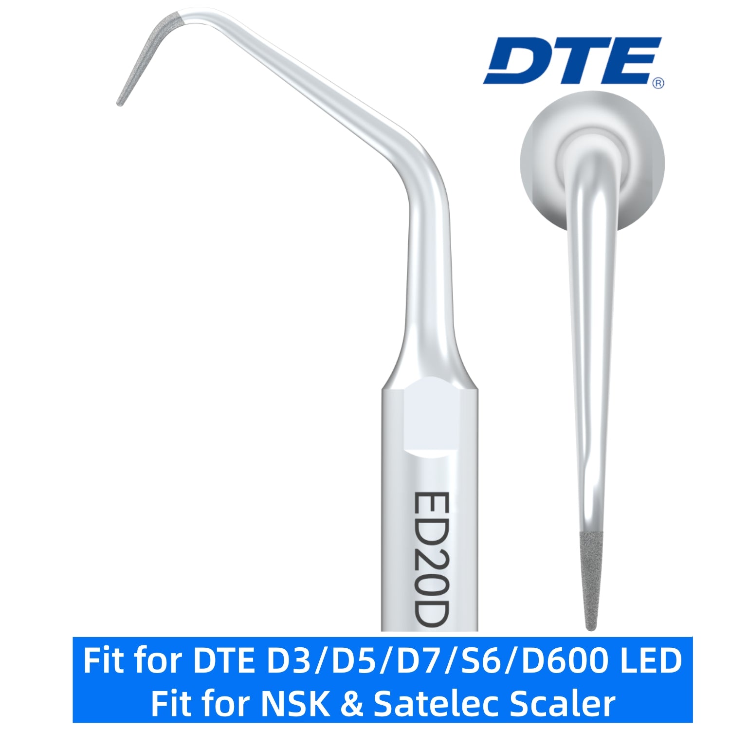 DTE Dental Ultrasonic Scaler Tips ED20D 1pc/pk Fit for NSK & Satelec Scaler
