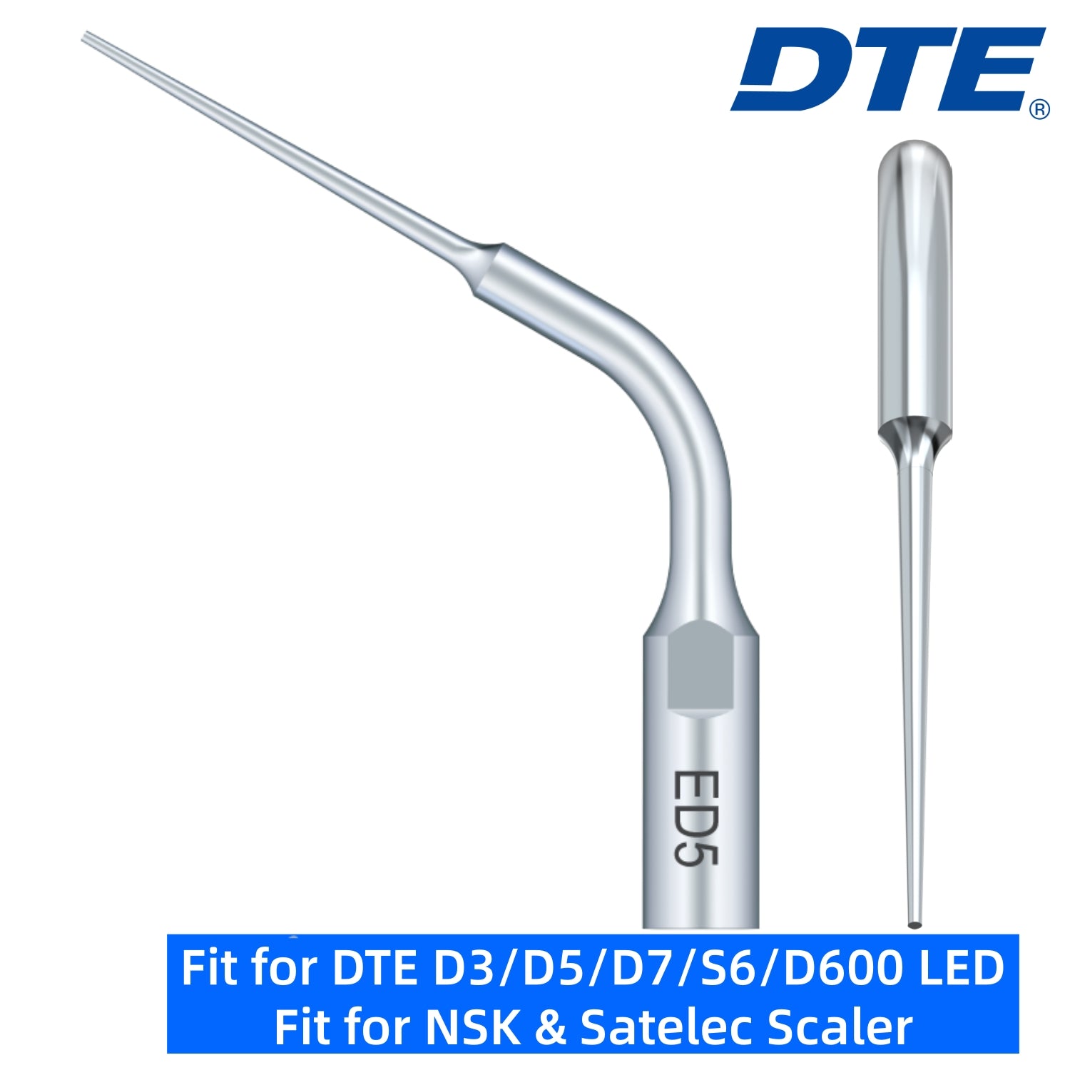 DTE Dental Ultrasonic Scaler Tips ED5 1pc/pk Fit for NSK & Satelec Scaler