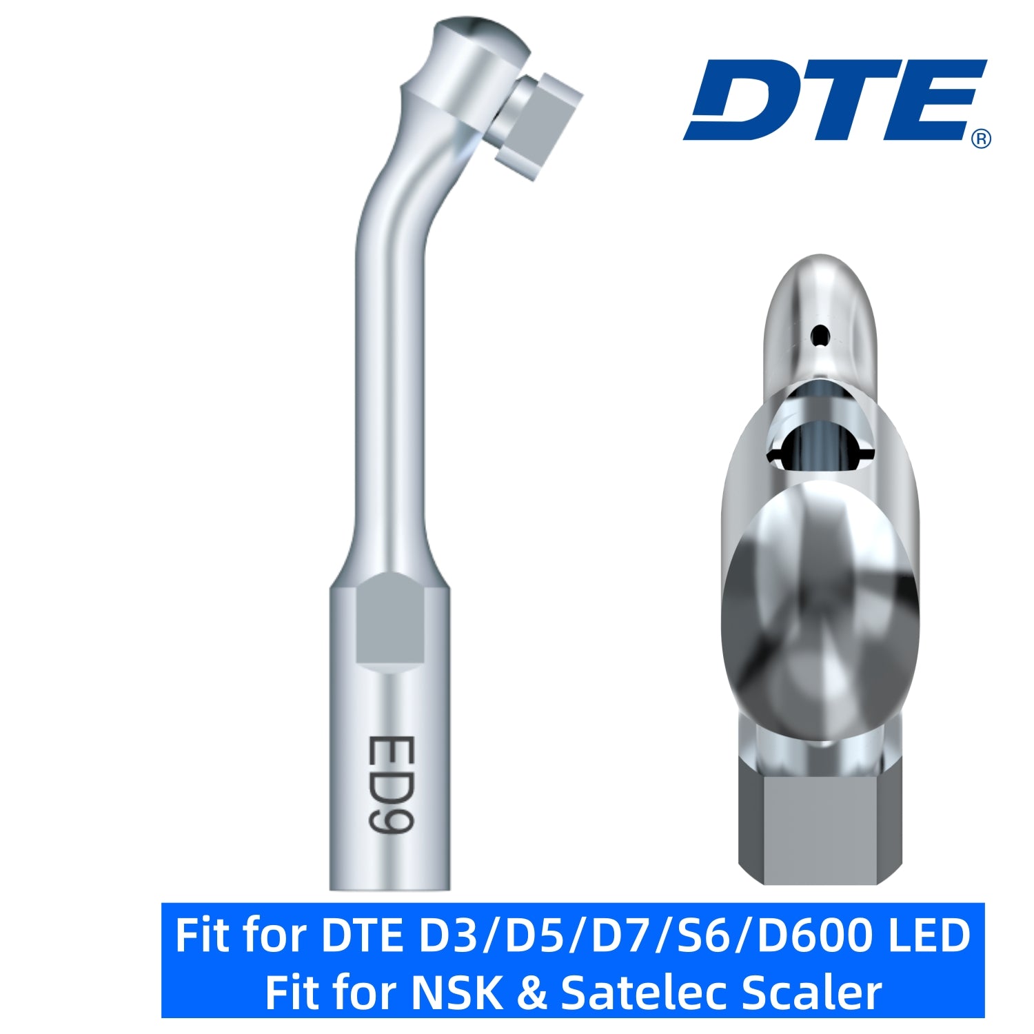 DTE Dental Ultrasonic Scaler Tips ED9 1pc/pk Fit for NSK & Satelec Scaler