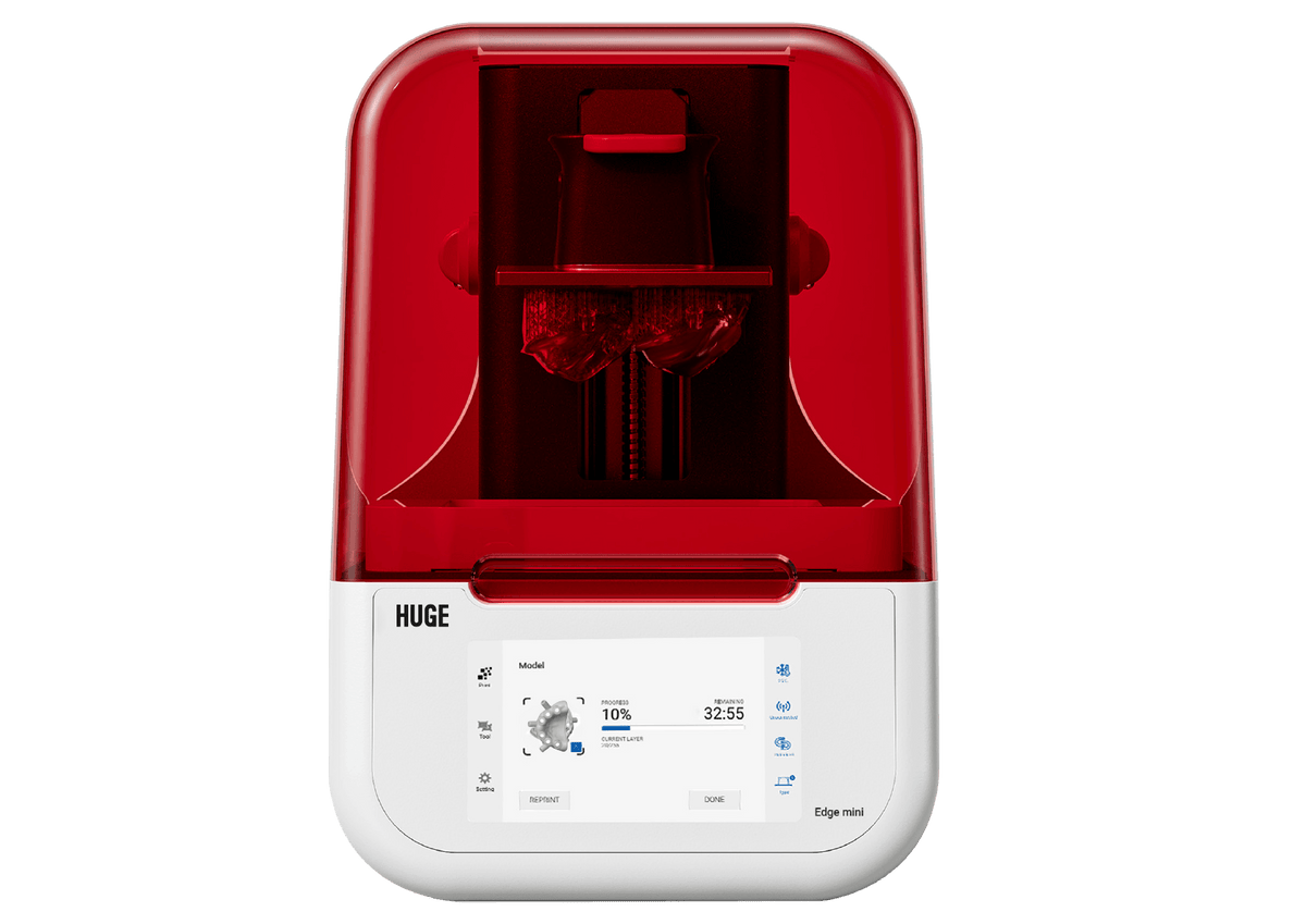 HUGE Edge Mini dental 3D printer, front view