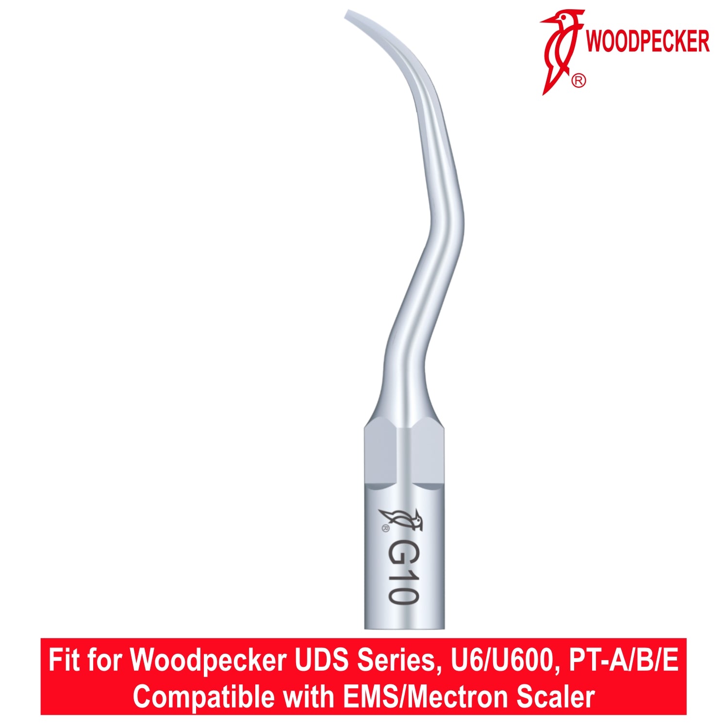 Woodpecker Ultrasonic Scaler Tips G10 1pc/pk Fit for EMS & Mectron scalers