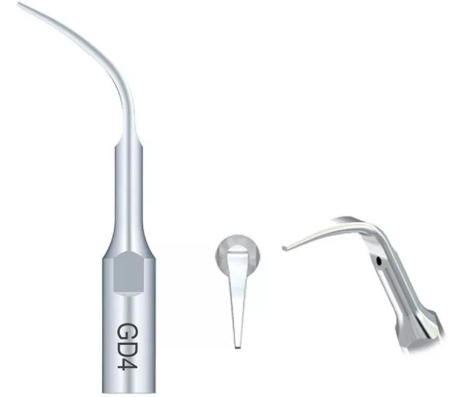 DTE Ultrasonic Scaler Silver Tips Assorted - 5/Pk (1xPD1, 2xGD1, 1xGD2, 1xGD4)