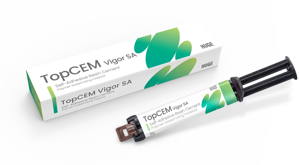 TopCEM Vigor SA self-adhesive resin cement packaging