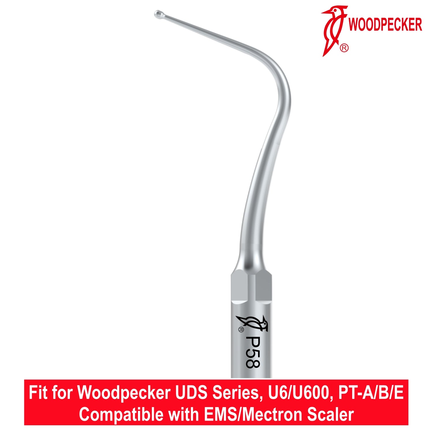 Woodpecker Ultrasonic Scaler Tips P58 1pc/pk Fit for EMS & Mectron scalers