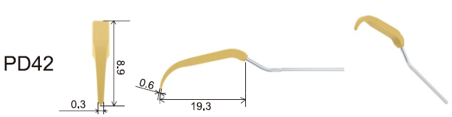 Ultrasonic Scaler Silver Tips-P42/PD42