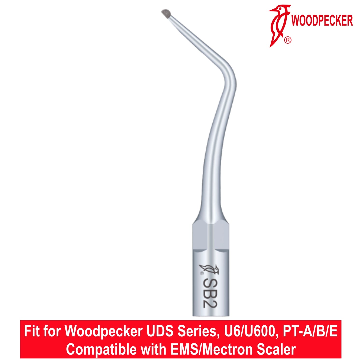 Woodpecker Ultrasonic Scaler Tips SB2 1pc/pk Fit for EMS & Mectron scalers