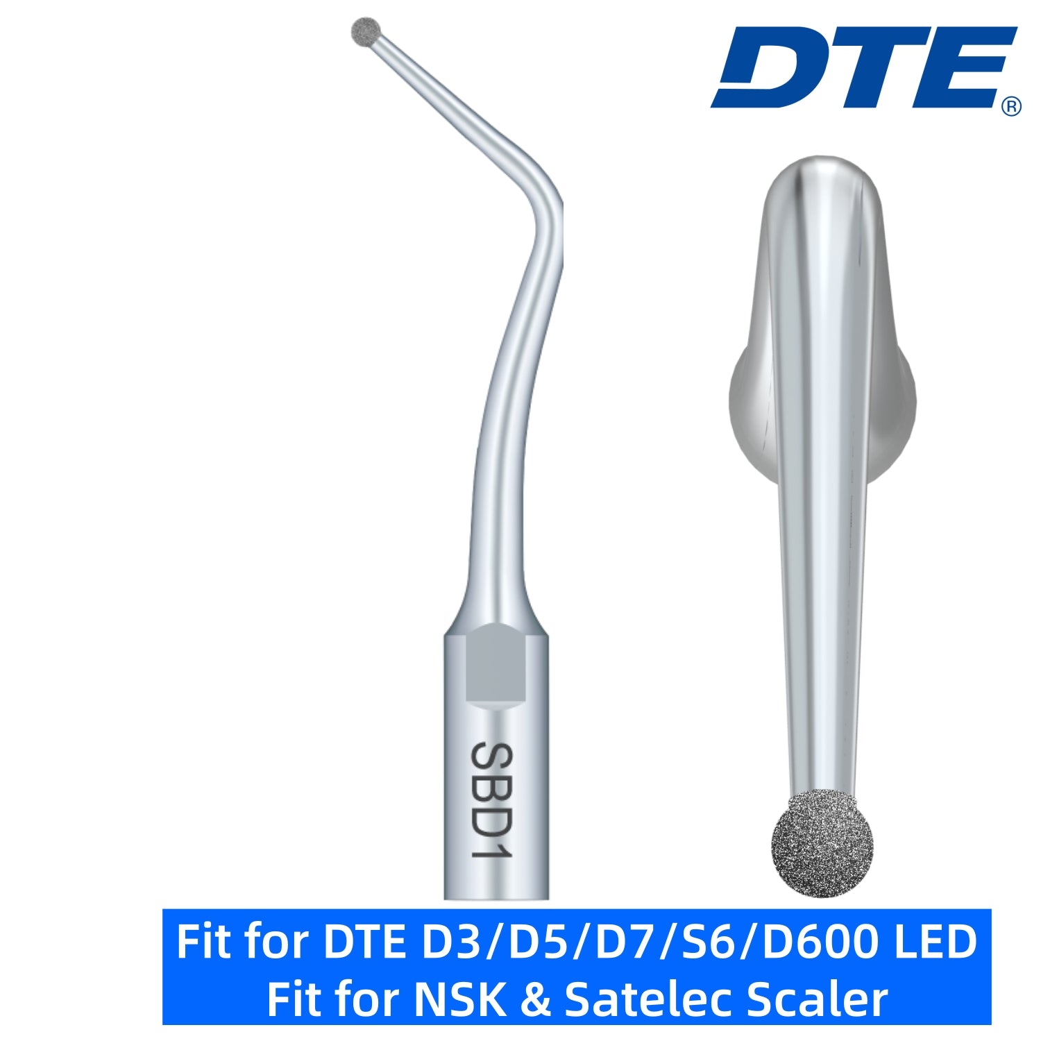 DTE Dental Ultrasonic Scaler Tips SBD1 1pc/pk Fit for NSK & Satelec Scaler