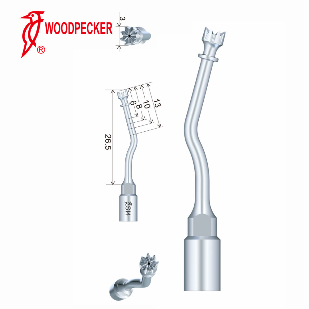 Woodpecker Ultrasonic Piezo Bone Surgery Tips fit for AiSurgery, Surgic Smart&Satelec Piezo