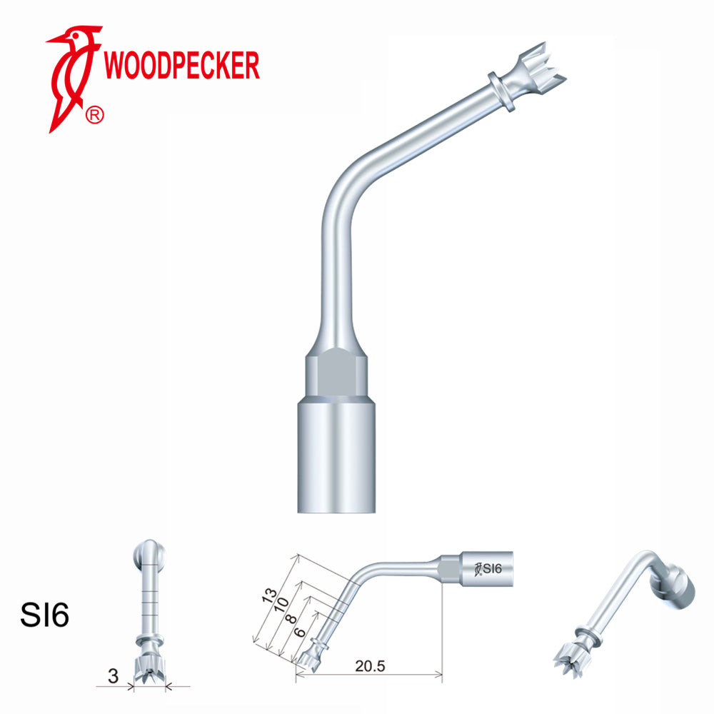 Woodpecker Ultrasonic Piezo Bone Surgery Tips fit for AiSurgery, Surgic Smart&Satelec Piezo