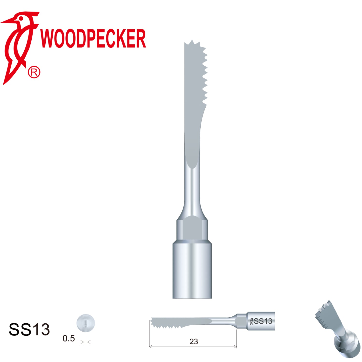 Woodpecker Ultrasonic Piezo Bone Surgery Tips fit for AiSurgery, Surgic Smart&Satelec Piezo