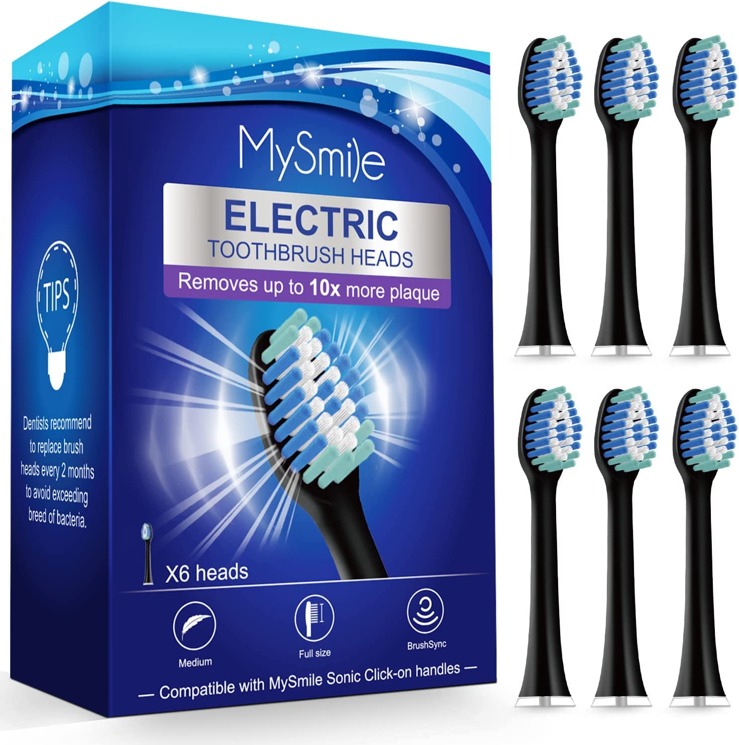 replacement heads for vakker electric toothbrush
