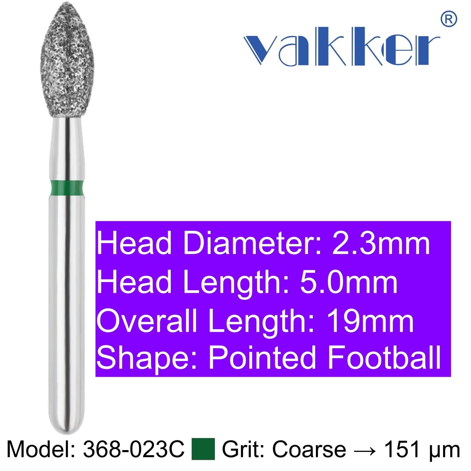 Vakker® Diamond Burs Demo Burs 1/pk