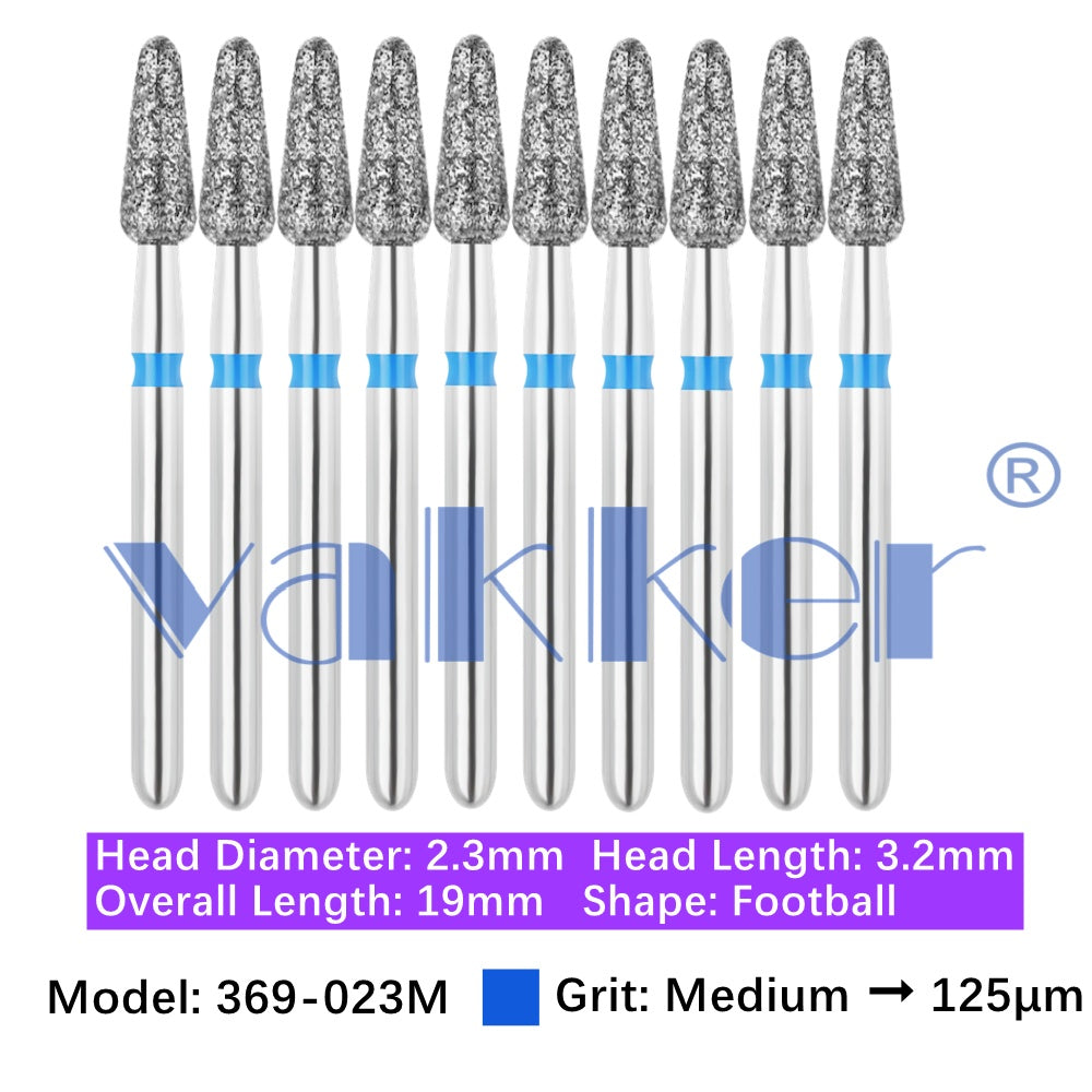 Vakker® Diamond Burs Football Diamond 10/pk