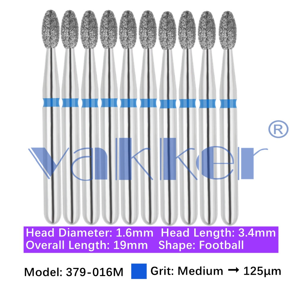 Vakker® Diamond Burs Egg Diamonds 10/pk