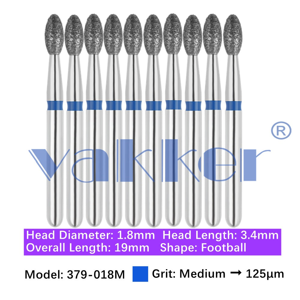 Vakker® Diamond Burs Egg Diamonds 10/pk