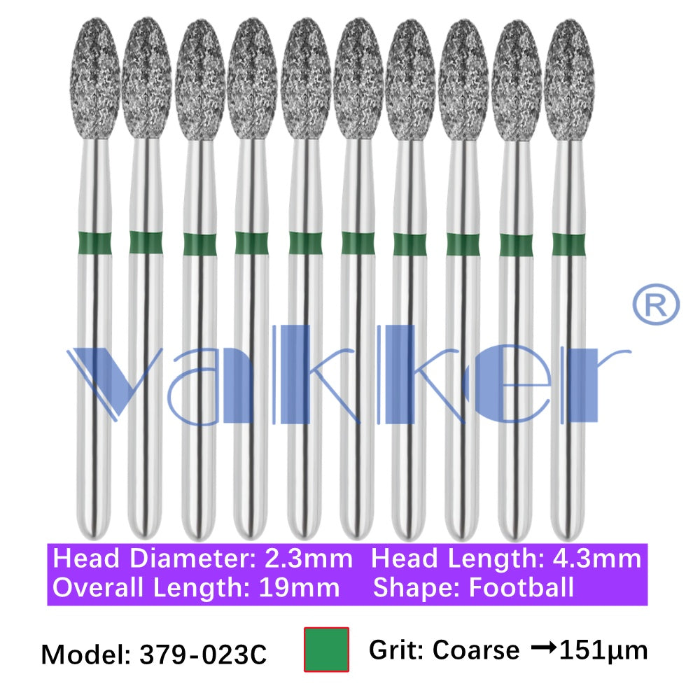 Vakker® Diamond Burs Egg Diamonds 10/pk