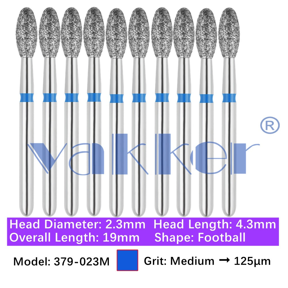 Vakker® Diamond Burs Egg Diamonds 10/pk