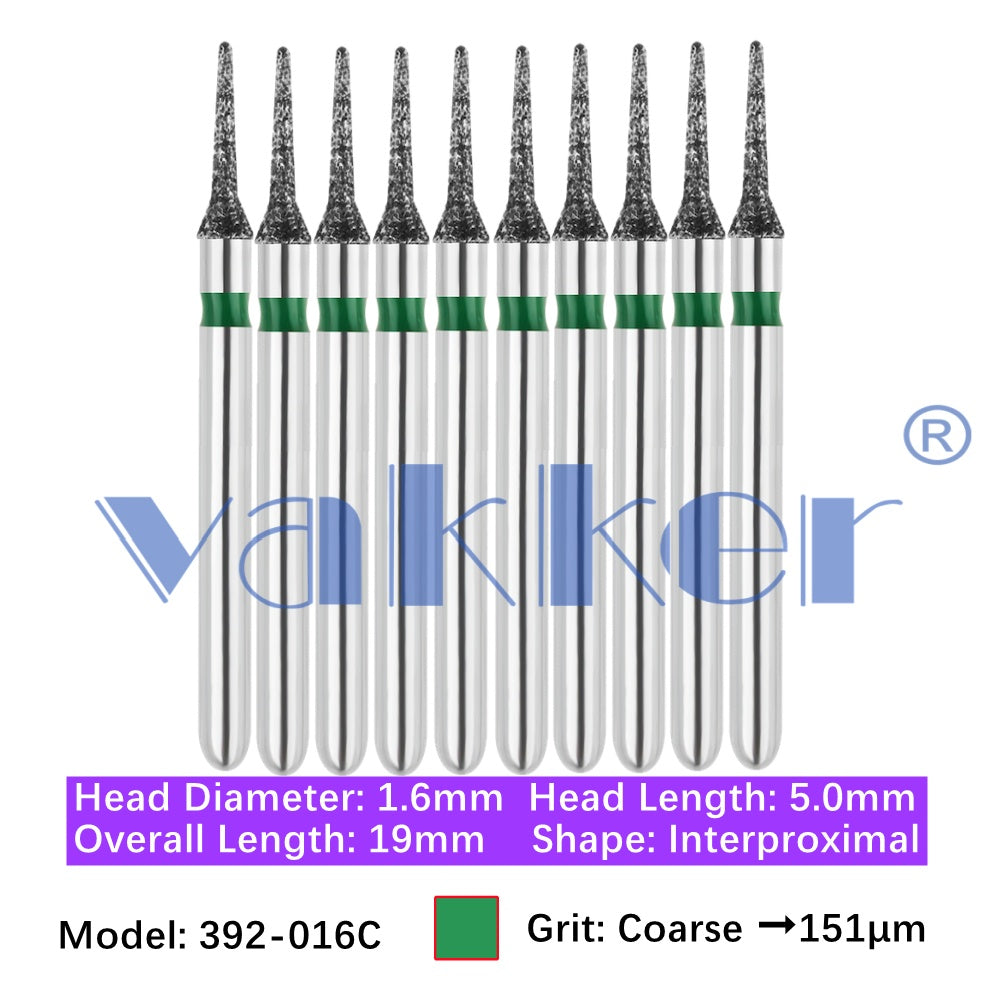 Vakker® Diamond Burs Inter Proximal Diamonds 10/pk