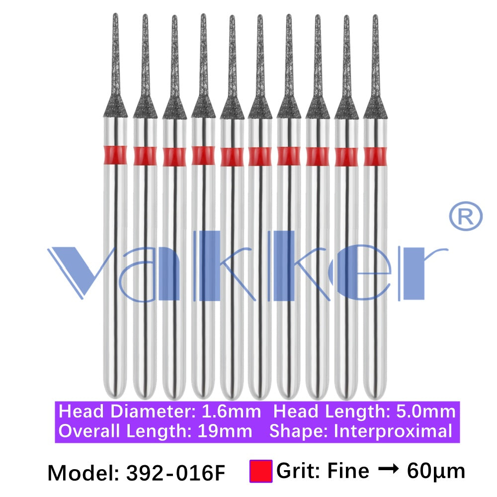 Vakker® Diamond Burs Inter Proximal Diamonds 10/pk