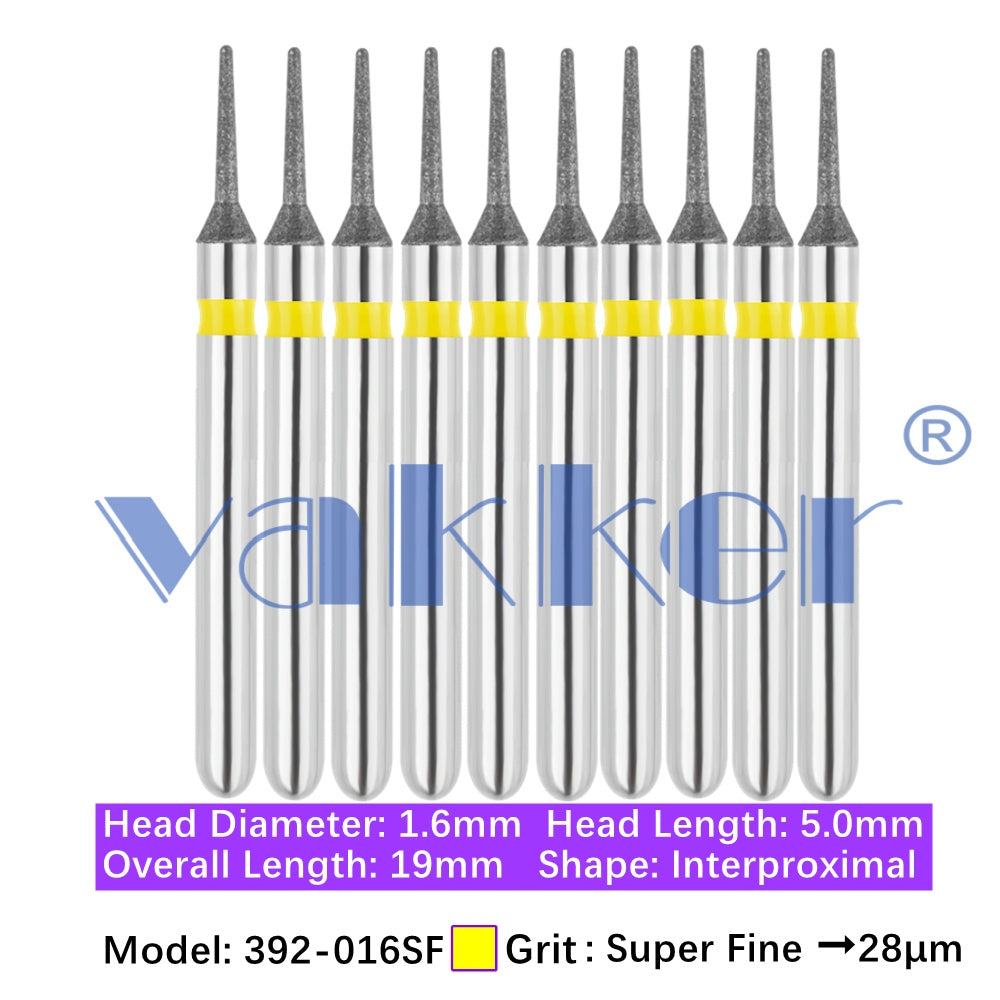 Vakker® Diamond Burs Inter Proximal Diamonds 10/pk