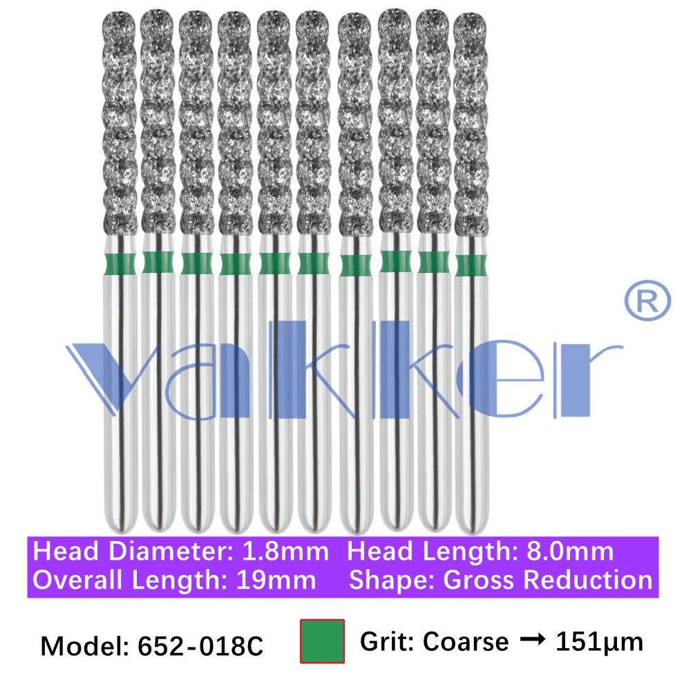 Vakker® Diamond Burs Gross Reduction Diamond Burs 10/pk