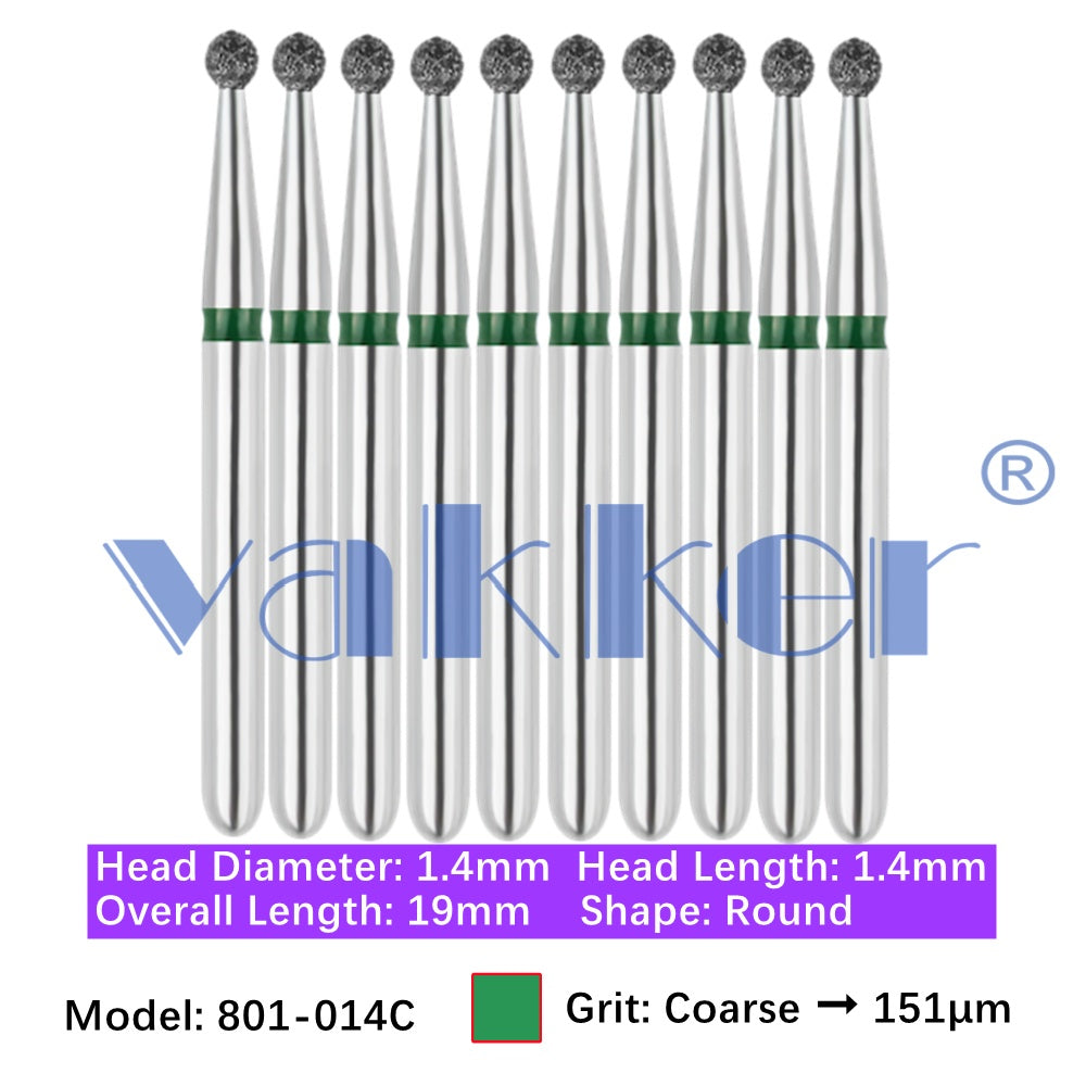 Vakker® Diamond Burs Round Diamonds 10/pk