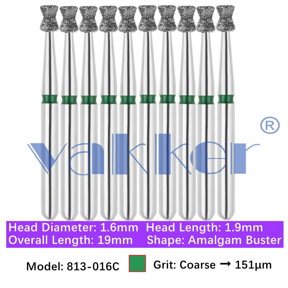 Vakker® Diamond Burs Double Inverted Cone Diamonds 10/pk