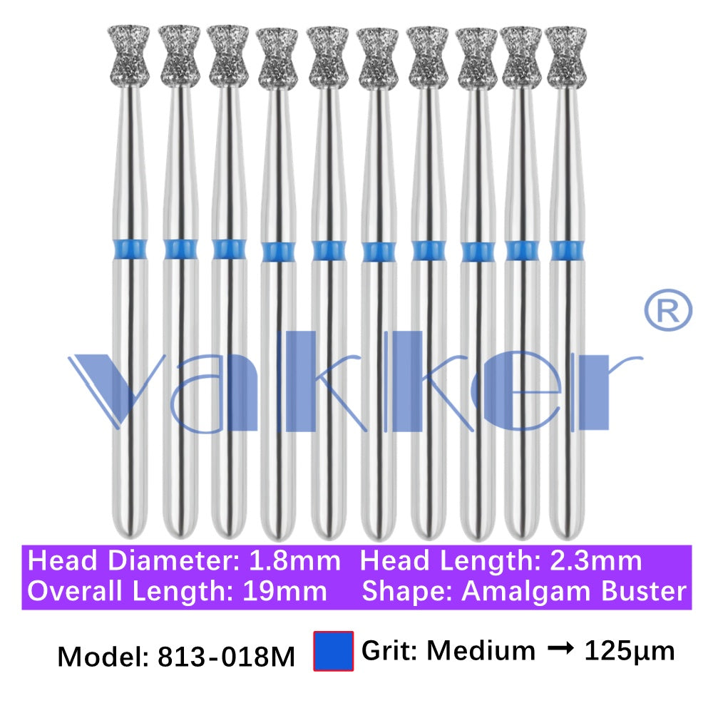 Vakker® Diamond Burs Double Inverted Cone Diamonds 10/pk