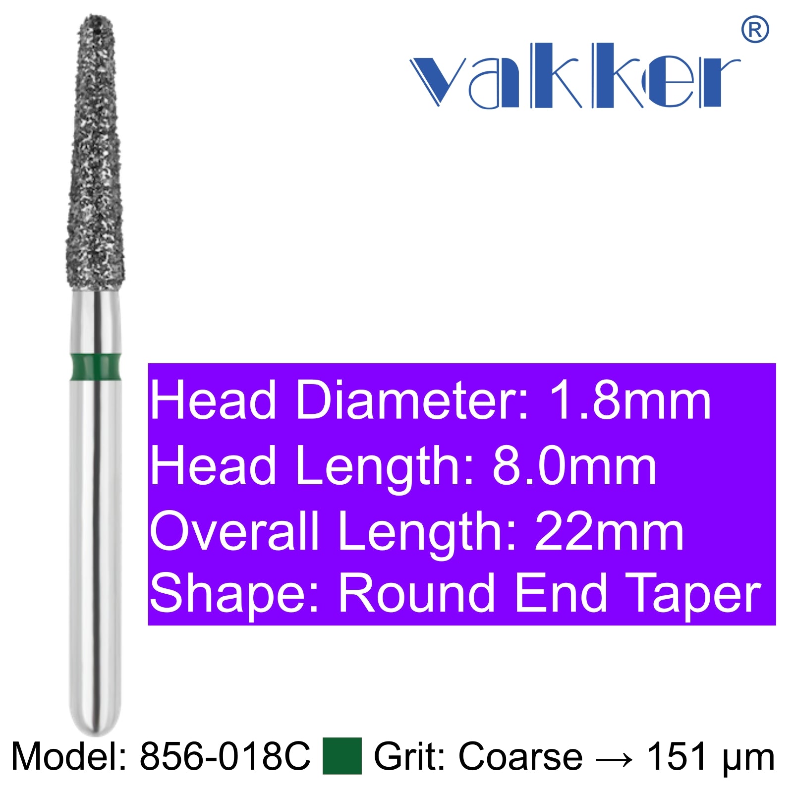 Vakker® Diamond Burs Demo Burs 1/pk