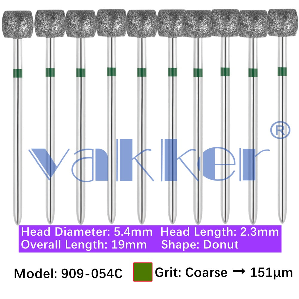 Vakker® Diamond Burs Wheel/Round Wheel Diamonds 10/pk