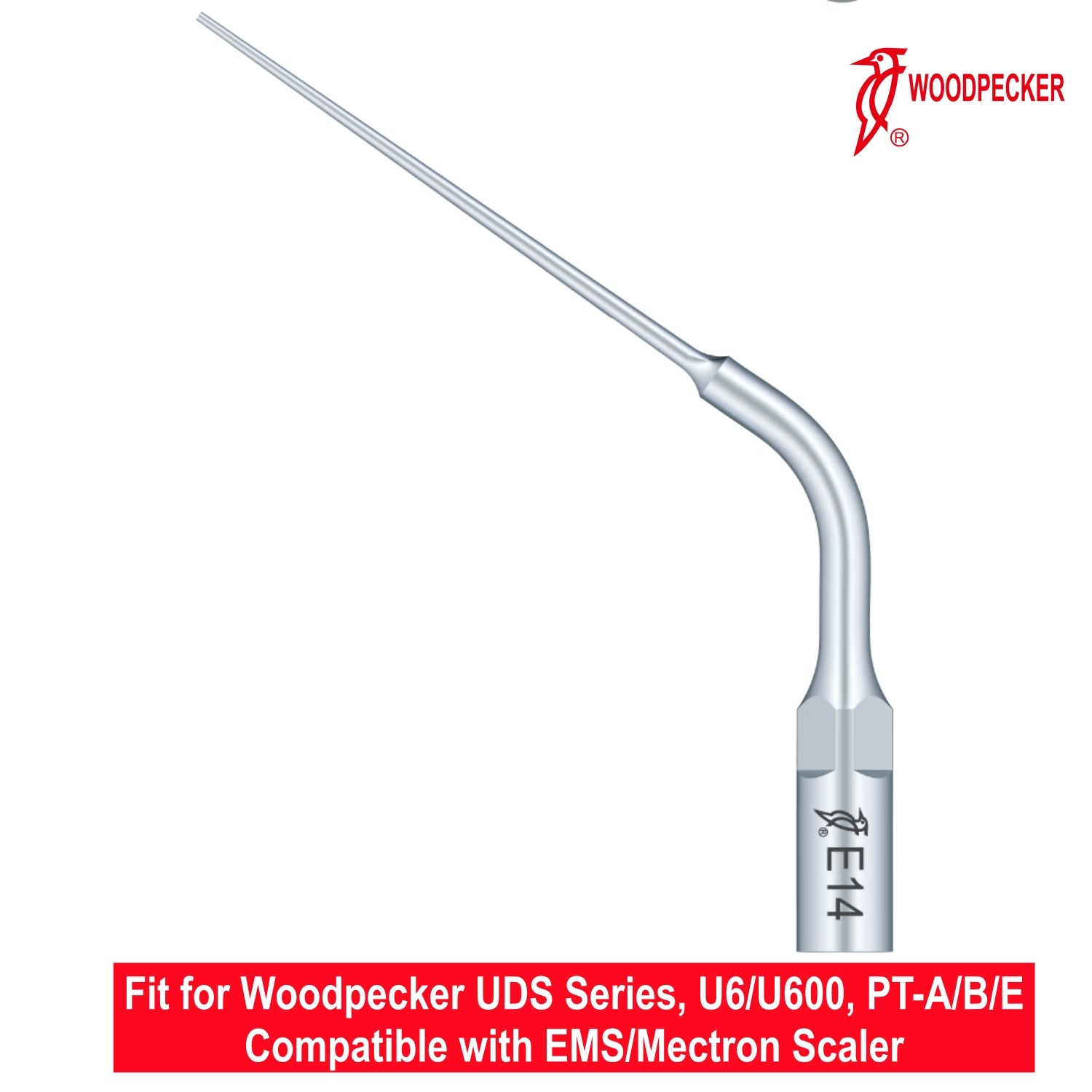 Woodpecker Ultrasonic Scaler Tips E14 1pc/pk Fit for EMS & Mectron scalers