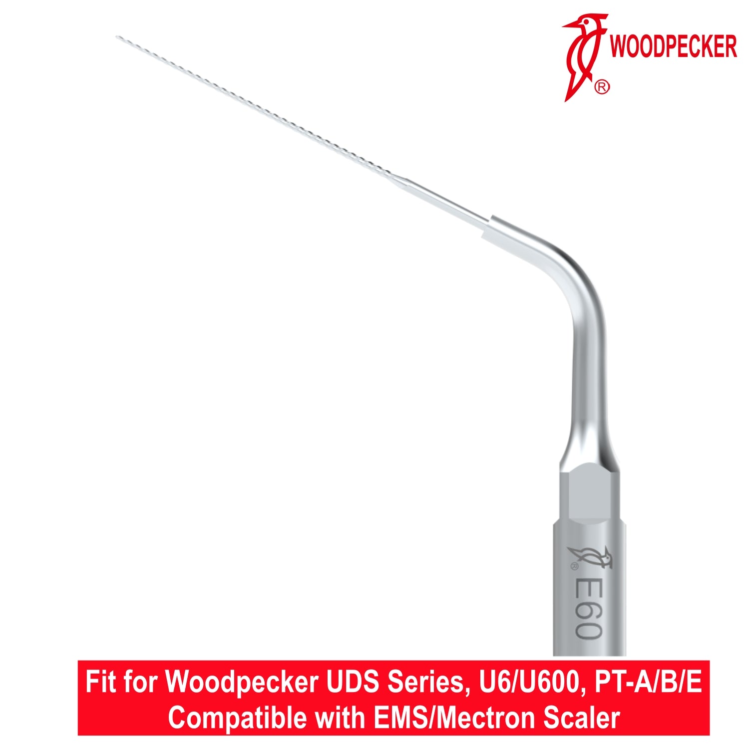 Woodpecker Ultrasonic Scaler Tips E60 1pc/pk Fit for EMS & Mectron scalers