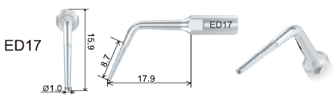 DTE Dental Ultrasonic Scaler Tips ED17 1pc/pk Fit for NSK & Satelec Scaler