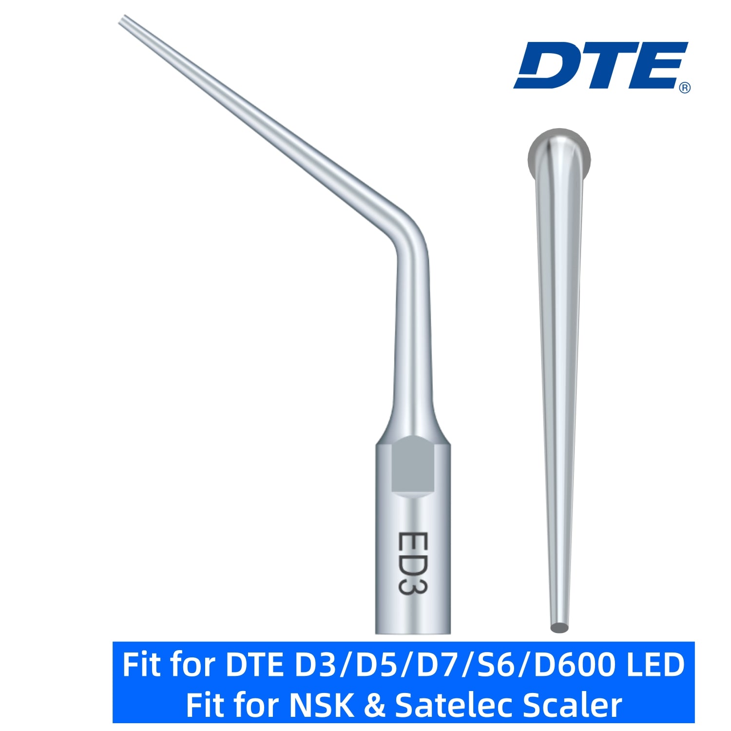 DTE Dental Ultrasonic Scaler Tips ED3 1pc/pk Fit for NSK & Satelec Scaler