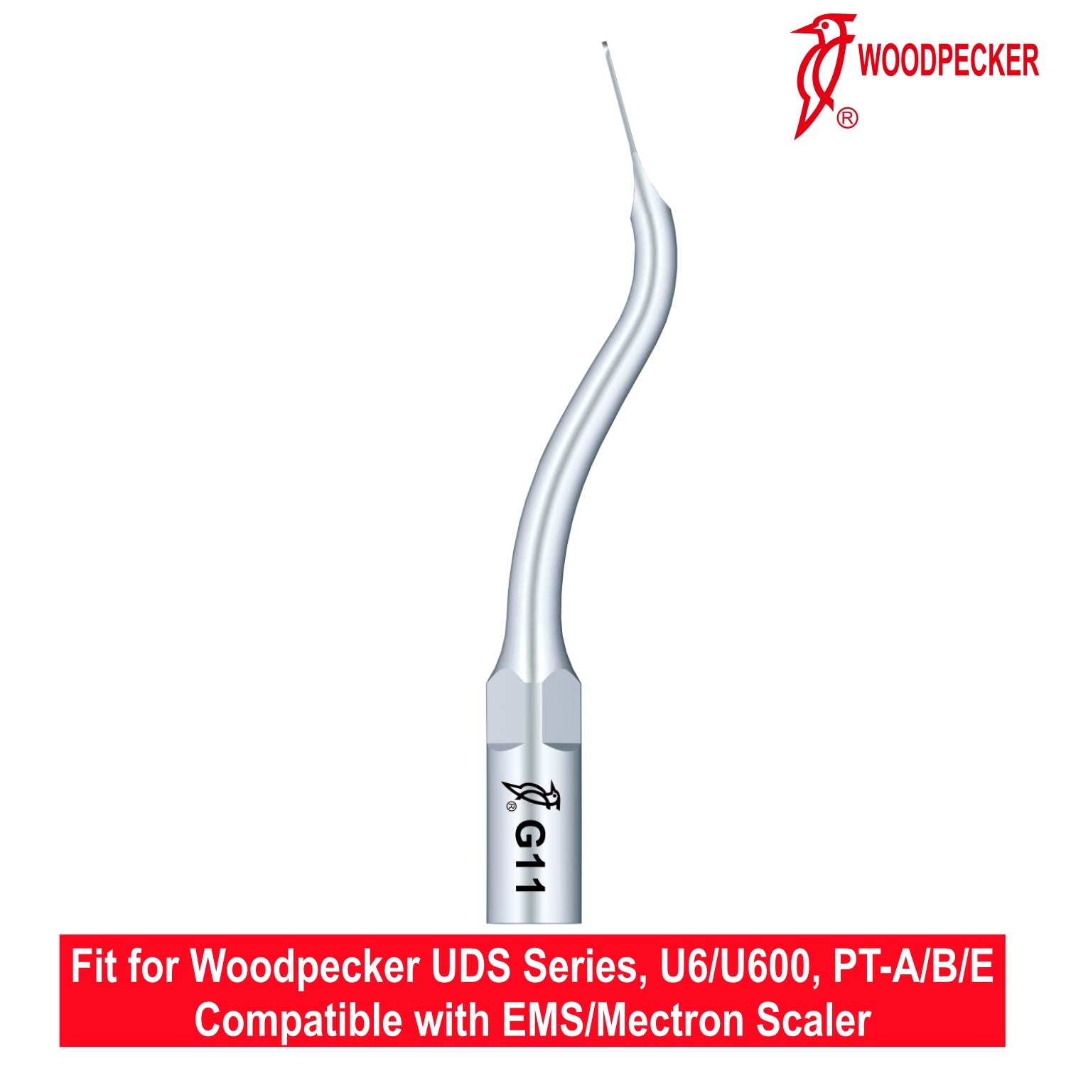 Woodpecker Ultrasonic Scaler Tips G11 1pc/pk Fit for EMS & Mectron scalers