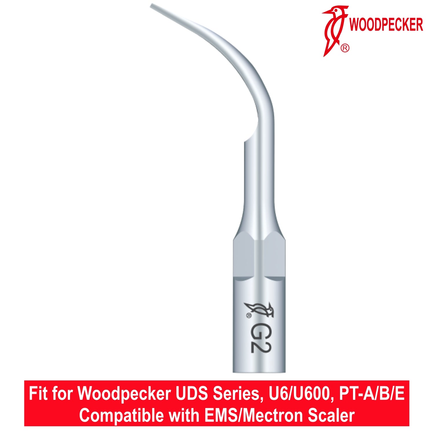 Woodpecker Ultrasonic Scaler Tips G2 5pc/pk Fit for EMS & Mectron scalers