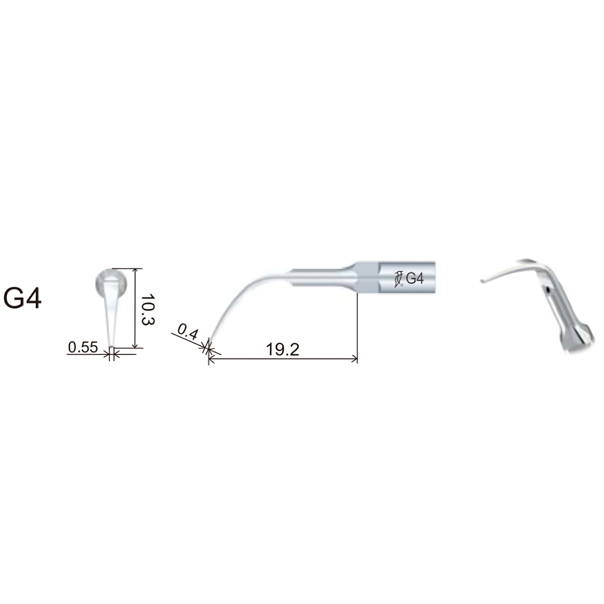 Ultrasonic Scaler Silver Tips G4/GD4