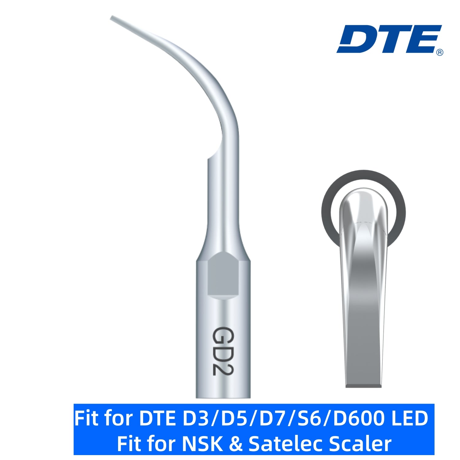 DTE Dental Ultrasonic Scaler Tips GD2 5pc/pk Fit for NSK & Satelec Scaler