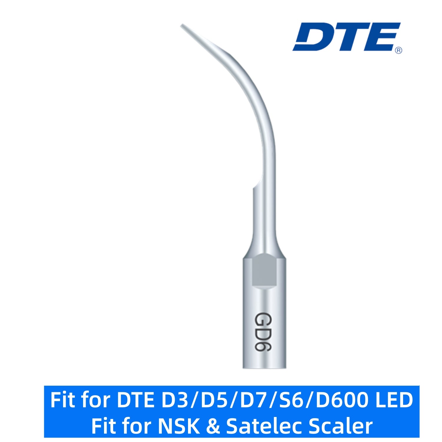 DTE Dental Ultrasonic Scaler Tips GD6 5pc/pk Fit for NSK & Satelec Scaler