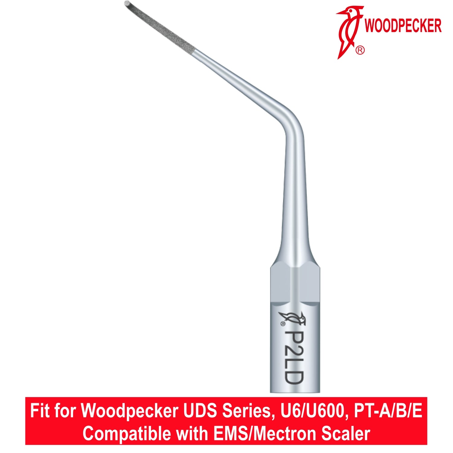 Woodpecker Ultrasonic Scaler Tips P2LD 1pc/pk Fit for EMS & Mectron scalers