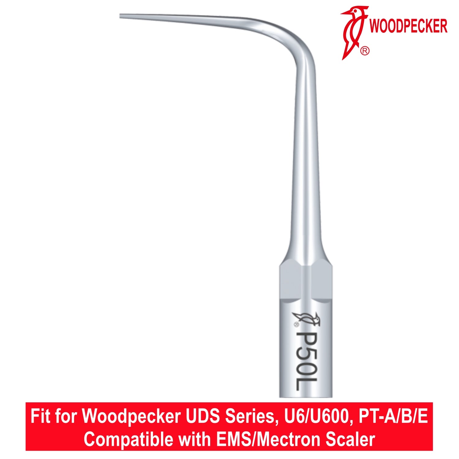 Woodpecker Ultrasonic Scaler Tips P50L 1pc/pk Fit for EMS & Mectron scalers
