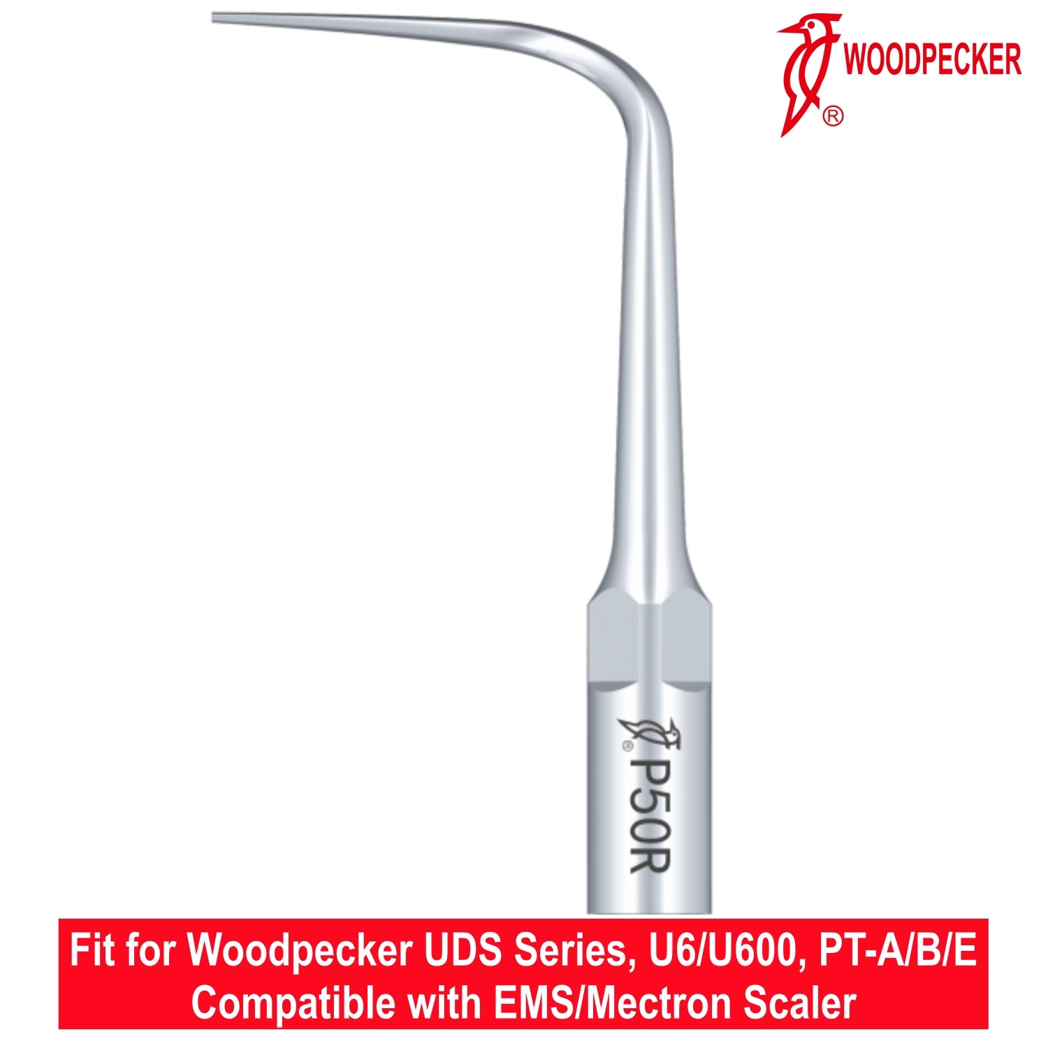 Woodpecker Ultrasonic Scaler Tips P50R 1pc/pk Fit for EMS & Mectron scalers